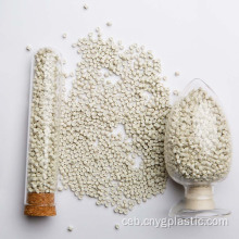 Puti nga gi-recycle nga plastik nga partikulo nga gibaligya